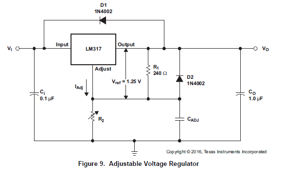 How to make Variable Voltage Regulator using LM317 - miliohm.com