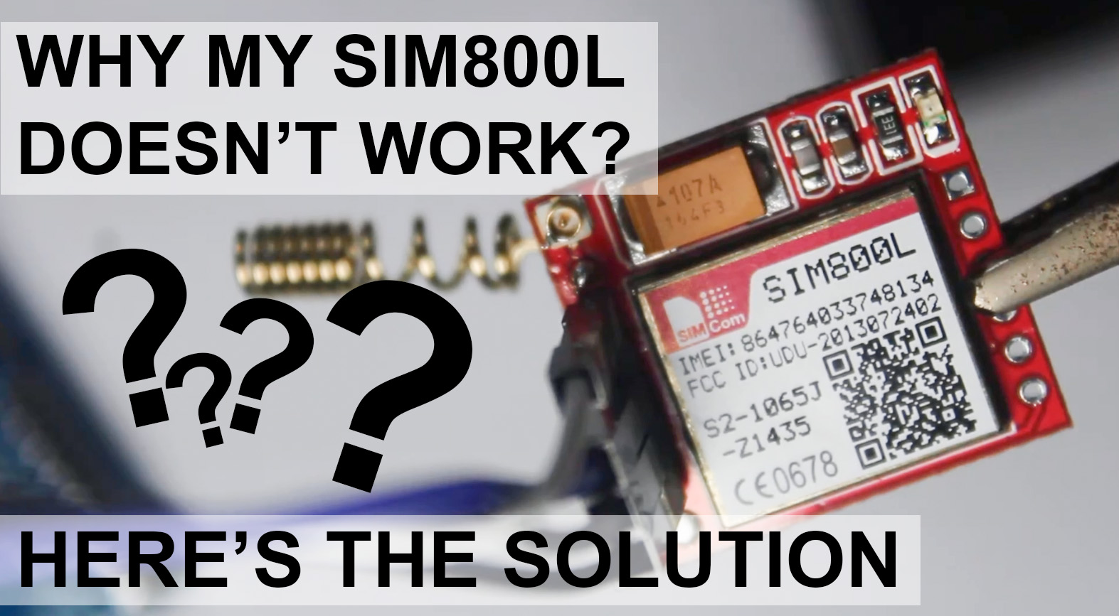 SIM800L troubleshooting guide