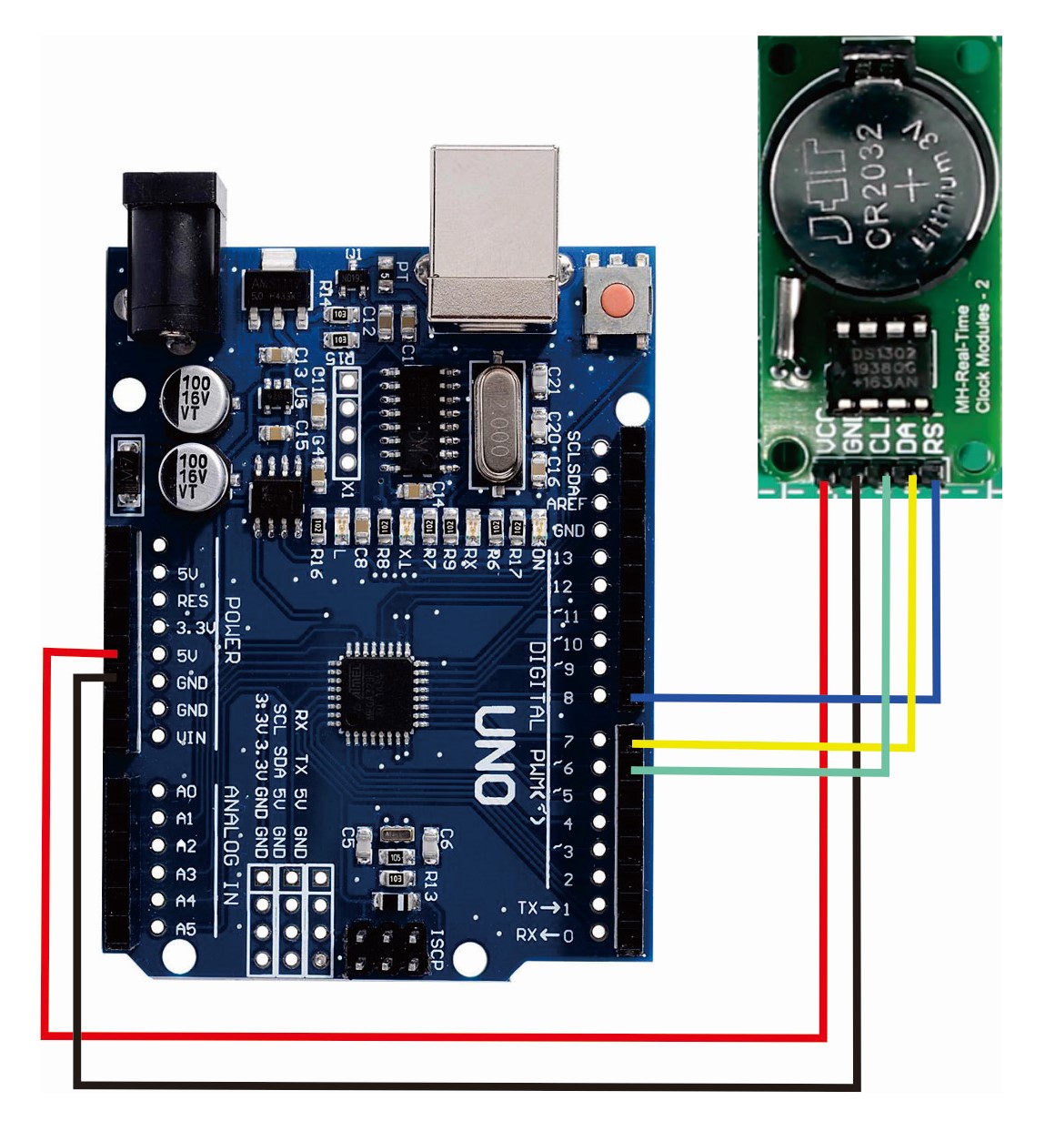 DS1302 RTC With Arduino Tutorial - Miliohm.com